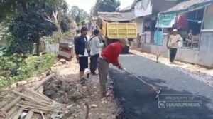 Disperkimkab Sukabumi Perbaiki Ruas Jalan di Kebonpedes, Kades Dadan Bersyukur