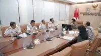 Kepala Bakamla RI saat melaksanakan Courtesy Call Menteri ATR-BPN membahas lahan IKN