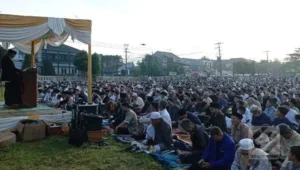 Jama'ah Sahalat Id di Lapang Sekarwangi
