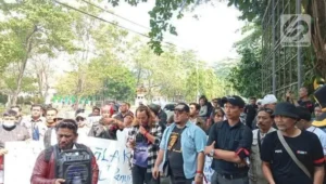 10 Organisasi Pers Gelar Aksi di Gedung DPRD Kabupaten Sukabumi Tolak RUU Penyiaran