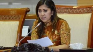 Ketua Komisi I DPR Meutya Hafid menegaskan pihaknya tidak mempunyai niatan mengecilkan peran pers terkait kontroversi draf RUU Penyiaran. ( foto dok. DPR RI )
